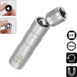 Titi 6380 Mıknatıslı Oniki Köşe Mafsallı 3/8" Buji Lokması 16 mm Krom Vanadyum Çeliği ile Dayanıklı