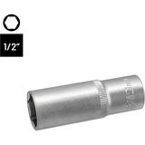 Titi 6457 Altı Köşe 1/2" Uzun Derin Lokma Anahtar 21 mm