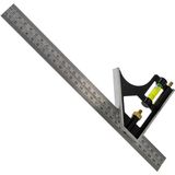 Titi 6477 Su Terazili Ayarlı Gönye 300 mm Paslanmaz Çelik Menşei Çin Profesyonel Kalite (45° - 90°)