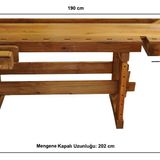 TITI İki Mengeneli Hobi Ahşap Oyma Marangoz Çalışma Tezgahı 190cm