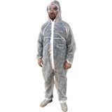 Titi Tek Kullanımlık Kapşonlu Beyaz İş Tulumu 30GR Xl