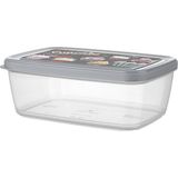 Titiz Aria Saklama Kabı 3'lü Set 1200 ml - Cupcake - Gri
