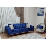Titiz Koltuk Ideal Koltuk Takımı (3+1) - Mavi - Gri