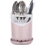 Titiz Plastik Tezgah Üstü Orka Kaşıklık Muka Home Pembe Ergonomik Tasarım 20 cm