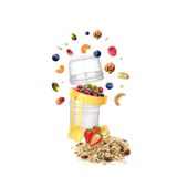 Titiz Plastik Titiz 1100 ml Taken Go Müsli Kabı (AP-9453)