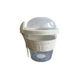 Titiz Plastik Yoghurt Container 600 ml + Kaşık - Beyaz