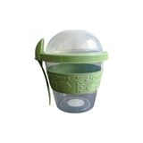 Titiz Plastik Yoghurt Container 600 ml + Kaşık - Yeşil