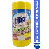 Titiz Sarı 10 M Rulo Perforeli Temizlik Bezi