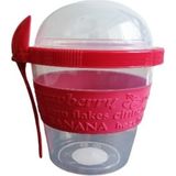 Titiz Take'n Go Kapaklı Kaşıklı Hazırla ve Çık Meyveli Yoğurt Kabı 500 ml