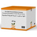 Tito 20 kg Toz Çilek Kremalı Bisküvi Aroması