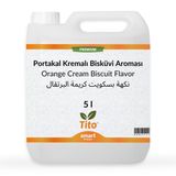 Tito 5 lt Premium Portakal Kremalı Bisküvi Aroması
