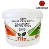 Tito Pancar Kökü Kırmızısı 25 kg Toz Gıda Boyası