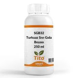 Tito Sıvı Suda Çözünür 250 ml Turkuaz Gıda Renklendiricisi