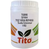 Tito TGB16 1 kg Toz Siyah Gıda Boyası Renklendirici