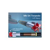 Titrek Toys Mk 54 Torpido Hareketli Pervaneli - Mk 54 Torpedo US Navy (Replika Maket)