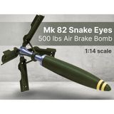 Titrek Toys MK82 500LB Snake Eye Hava Frenli Bomba - MK82 500LB Snake Eye (Replika Maket) - Çok Renkli