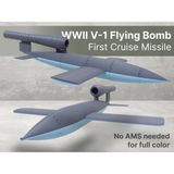 Titrek Toys V1 Uçan Bomba Ilk Seyir Füzesi - Wwıı V1 Flying Bomb (Replika Maket) - Çok Renkli