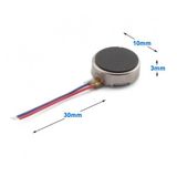 Titreşim Motoru 10mm 1027 12000 Rpm DC 2V/5V Küçük Telefon Oyuncak Saat Düğme Para
