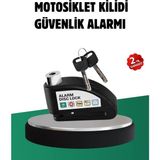 Titreşim Sensörlü Alarm Disk Kilidi Motosiklet Scooter Bisiklet Midastech