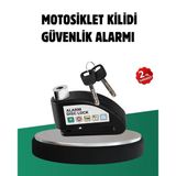 Titreşim Sensörlü Alarm Disk Kilidi Motosiklet Scooter Bisiklet Mir53104689