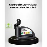 Titreşim Sensörlü Alarmlı Motosiklet Disk Kilidi 14Mm Çelik Çift Kilitleme Mir50042209