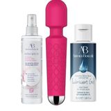 Titreşimli Dildo 20 Titreşim 8 Hız Seks Oyuncağı Klitoral Uyarıcılı Cinsel Zevk Anal Titreşim Motoru Şarjlı Su Geçirmez Mikrofon Vibratörler Kayganlaştırıcı ve Temizleme Losyonu 3 Lü Seti