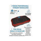 Titreşimli Egzersiz ve Masaj Plakası | 1-120 Kademe Ayarlanabilir Hız | 200W Güçlü Motor | 150KG Taşıma Kapasitesi | Bluetooth Müzik Destekli Fitness | 74 x 13 x 40 cm | 750 - 000-Siyah