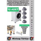 #Titreşimönleyici Kaydırmaz Ses Titreşim Önleyici Çamaşır Makinesi Mobilya Sabitleyici Ayak 12 Adet
