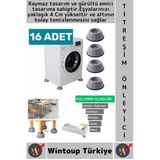 #Titreşimönleyici Kaydırmaz Ses Titreşim Önleyici Çamaşır Makinesi Mobilya Sabitleyici Ayak 16 Adet