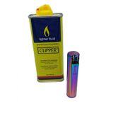 Titu Market Full Metal Gökkuşağı Benzinli Çakmak - 133 Ml Benzin Ve 9Lu Çakmak Taşı Hediyeli