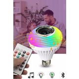 TİVENS Bluetooth Hoparlör Ve Led Lamba Uzaktan Kumandalı Ampul Renk Değiştiren Müzikli Ampul tvnsampul