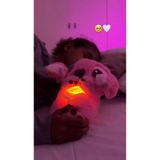 TİVENS Nefes Alan Peluş, Uyku Arkadaşım Stitch Mavi Ve Pembe, Oyuncak Ayıcık, Peluş Oyuncak