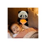 TİVENS uyku arkadşı nefes alan ışıklı müzikli peluş oyuncak panda