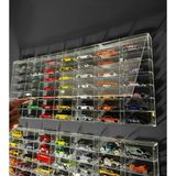 Tivivor Orjinal 49 Kapasiteli Pleksi Kapaklı Hot Wheels Sergileme Rafı Diecast Matchbox Araba 1:64 Ölçek PREMİUM