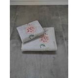 Tivoli 2'li Bambu Banyo Havlusu - Çeyizlik & Hediyelik Banyo Havlusu - Tivoli Julia -Gri - 70 x 140 cm - 50 x 90 cm