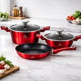 Tivoli 5 Parça Tencere & Tava Seti Indüksiyon Tabanlı – 24 cm Derin Tencere 26 cm Basık Tencere 26 cm Tava - Gri - 24x26x26