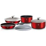 Tıvolı Berlinger Hous Bh-6145 Metallic Line Burgundy Edition Tak Cikar Sapli 9 Parca Tencere&Tava Seti