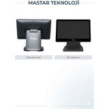 Tiwox Tp 9000 18,5 I3 3.nesil 8gb Ram 128 SSD Endüstriyel Pos Pc 13,2" 2. Ekran