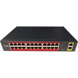 Tiwox Tp-G2420-Poe300w 24 Port 10/100 +2 Port Gigabit Sfp Poe Rack Switch