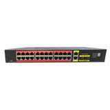 Tiwox TP-G2422SFP-POE300W 24 Port Gigabit+2xGB RJ45-2xSFP Uplink Rackmount PoE Switch