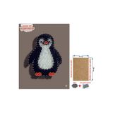 Tiydem Ip Sanatı Dikkat Geliştirici El Becerisi Çocuk Montessori Eğitimi Filografi Hazır Set Penguen - Ahşap