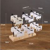 Tiydem Küpe Bileklik Bilezik Anahtarlık Teşhir Standı Metal Takı Standı Organizeri 21x21x8 cm Modern Tasarım - Ahşap