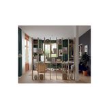 Tiydem Masif Ahşap Raflı Oda Ayırıcı Seperatör Duvar Dekor Paravan 150X200 cm Boyasız Doğal Ahşap Rengi - 200 x 150