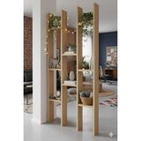 Tiydem Masif Ahşap Raflı Oda Ayırıcı Seperatör Duvar Dekor Paravan 60X200 cm - 60 x 200