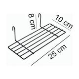 Tiydem Tel Pano İçin Aksesuar Sepet Rafı Dayanıklı Malzeme ile 25 cm Uzunlukta Uyumlu Model