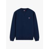 Tjm Reg Badge Crew Ext Erkek Mavi Sweatshirt - Dm0dm23607