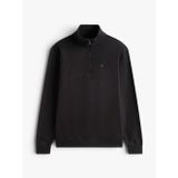 Tjm Reg Fleece Qz Mock Nck Ext Erkek Siyah Sweatshirt - Dm0dm20339
