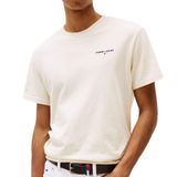 Tjm Slım Lınear Chest Tee Ext Erkek Bej T-Shirt - Dm0dm21780