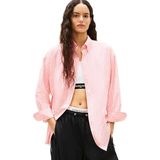 Tjw Kadın Oversize Pembe Poplin Gömlek