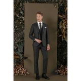 Tk 876 Slim Fit Antrasit Klasik Takım Elbise - 44 - 6 Drop